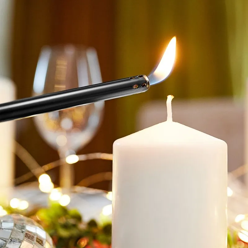 Бытовая газовая пьезозажигалка с классическим пламенем, многоразовая (1 шт.) красная СК-302L СОКОЛ - Фото 3