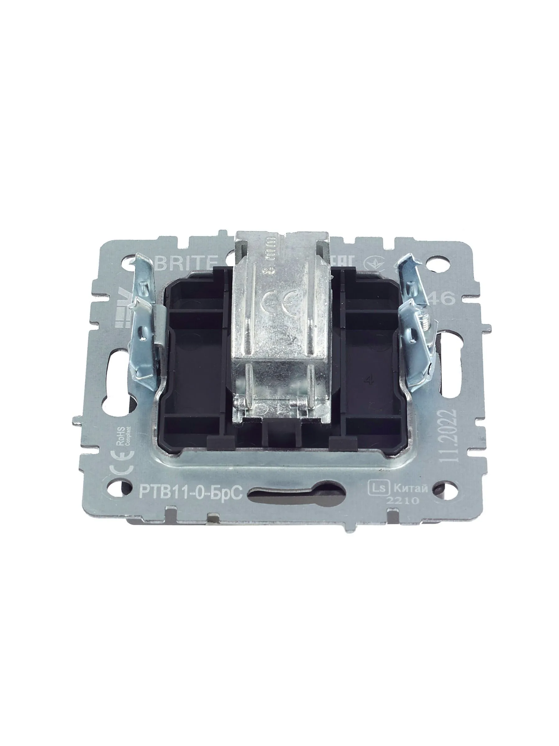 BRITE Розетка TV оконечная РТВ11-0-БрС сталь IEK - Фото 7