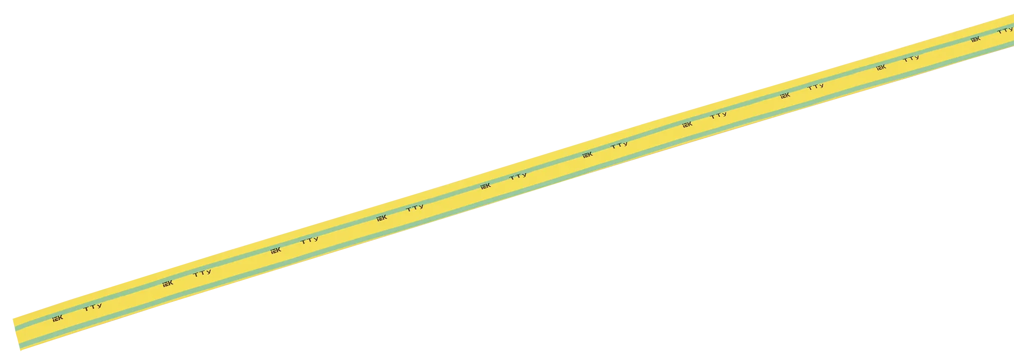 Трубка термоусадочная ТТУ нг-LS 1/0,5 желто-зеленая (1м) IEK UDRS-D1-1-K52