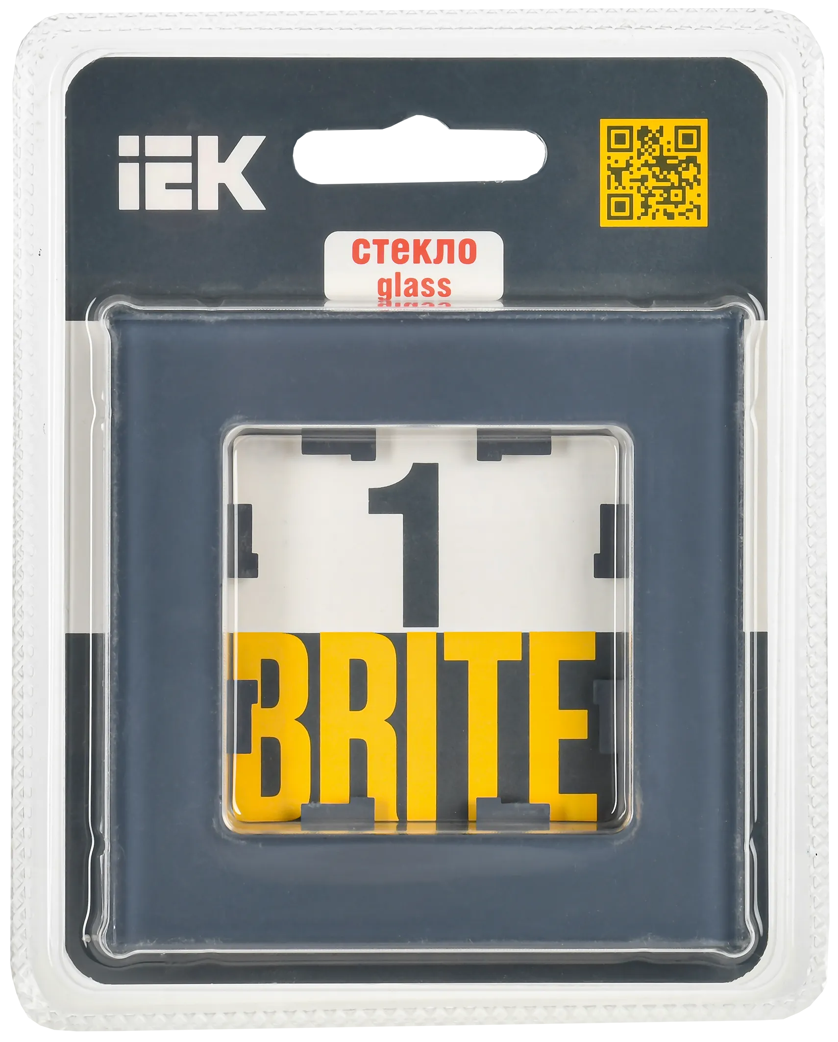 BRITE Рамка 1-местная РУ-1-2-Бр стекло маренго матовый IEK - Фото 2