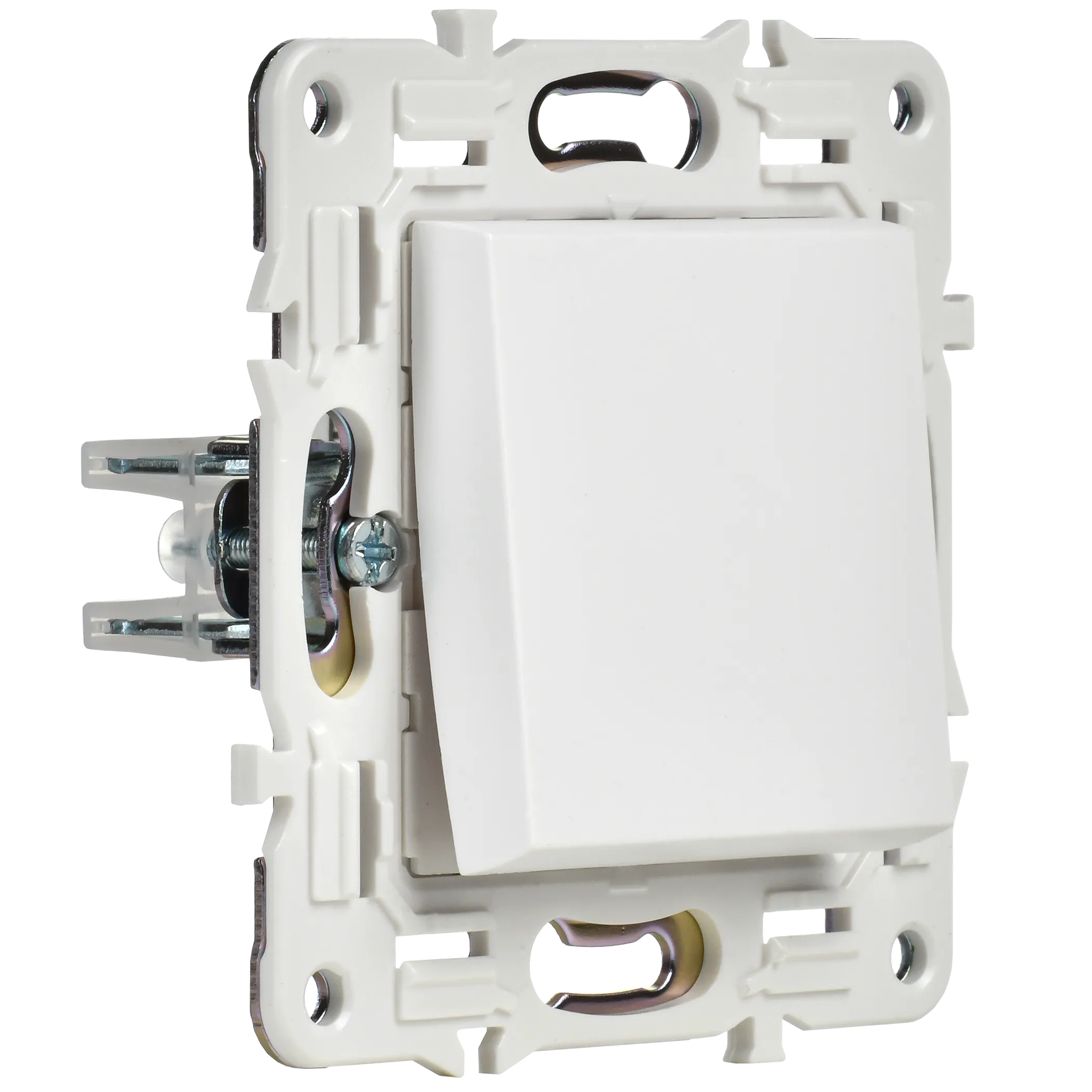 SKANDY Выключатель 1-клавишный кнопочный 10А SK-V14W арктический белый IEK - Фото 5