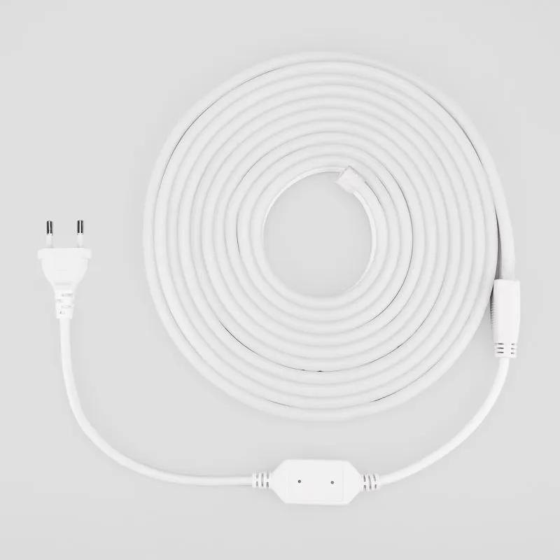 Гибкий неон LED SMD 8х16 мм, односторонний, белый, 120 LED/м, 5 м - Фото 3