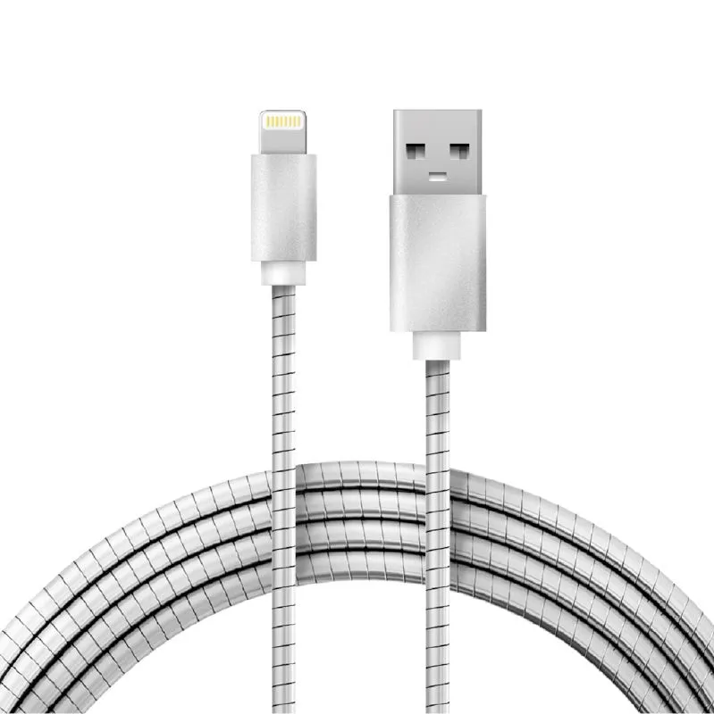 Кабель USB-A – Lightning для Apple, 2,4А, 1м, в металлической оплетке REXANT - Фото 3
