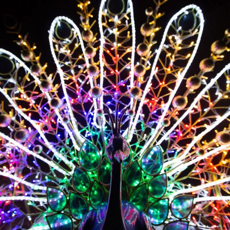 Декоративная 3D Павлин радужный 200 см - Фото 2