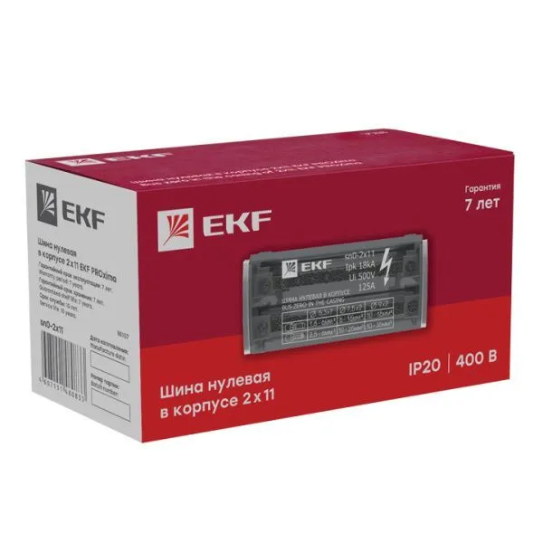 Шина нулевая в корпусе (2х11) EKF - Фото 6