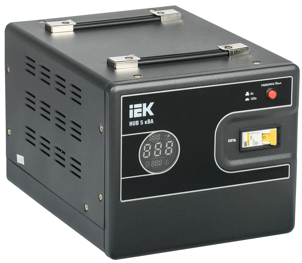 Стабилизатор напряжения переносной HUB 5кВА IEK