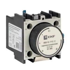 Приставка выдержки времени включения ПВЭ-12 0,1-30сек NO+NC EKF ctr-st-12