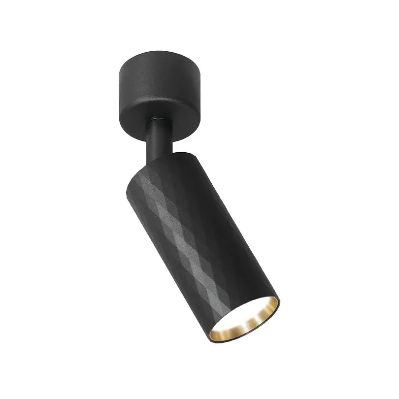 Накладной светильник WOLTA WSL-MR11/S17BG Piccole под лампу MR11 с цоколем GU10 IP20 Чёрный/золото φ40*165mm