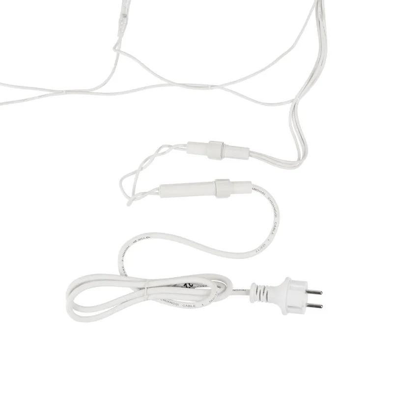 Гирлянда светодиодная Сеть 2x3м 432 LED БЕЛЫЙ белый каучук IP67 постоянное свечение 230В блок в комплекте NEON-NIGHT - Фото 5