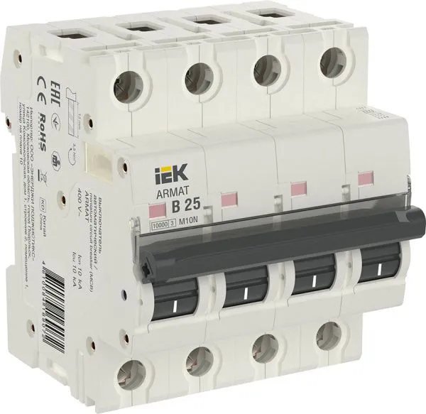 ARMAT Автоматический выключатель M10N 4P B 25А IEK AR-M10N-4-B025