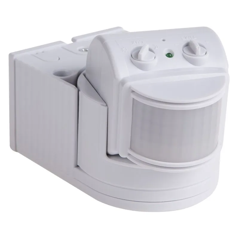 Датчик движения настенный ДДС 04, 180°, 1200 Вт, 3-2000 Лк, 12 м, 10-420 сек. IP44 REXANT 11-9212