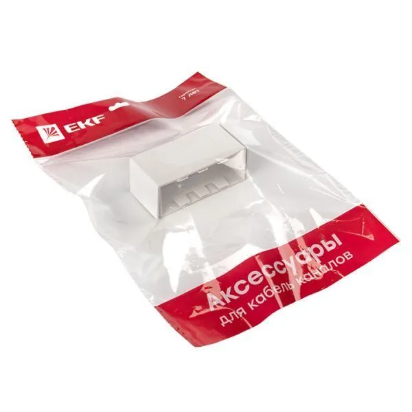 Соединитель (100х40) (2 шт) белый EKF-Plast - Фото 6