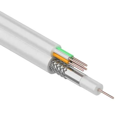 Кабель ККСВ-В+4х0,5 мм, 100 м, белый, REXANT