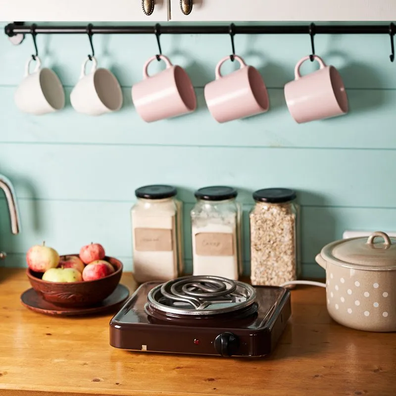 Электроплитка одноконфорочная, ТЭН 1,0 кВт/220В, коричневая ЭПТ1-1,0/220 ПСКОВА-1 - Фото 2