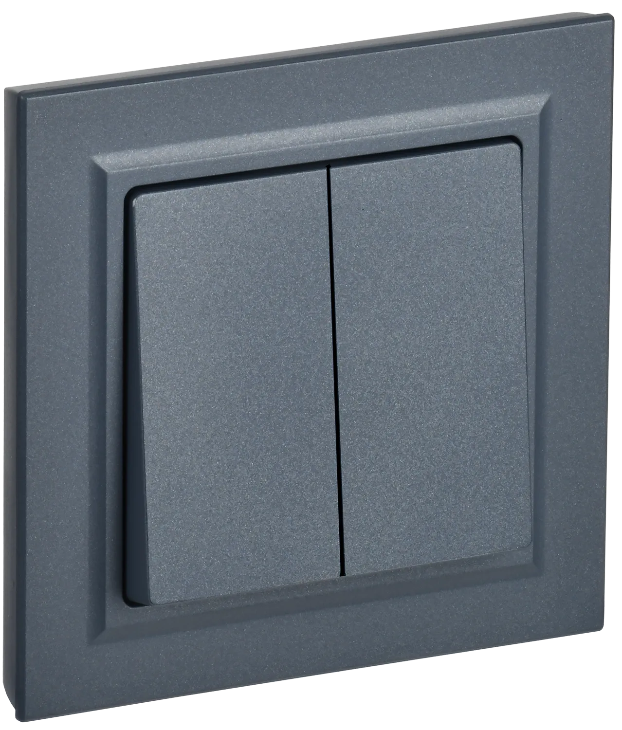 BRITE Выключатель 2-клавишный 10А в сборе ВСР10-2-0-БрМ маренго IEK