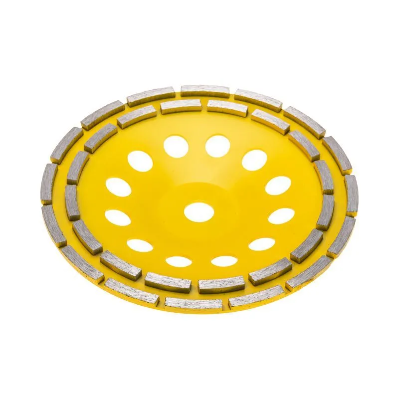 Чашка алмазная шлифовальная, двухрядная, 230х22,2мм KRANZ KR-90-0254