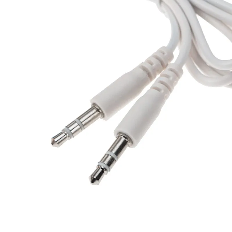 Аудиокабель AUX 3,5мм, 1м, белый REXANT - Фото 2