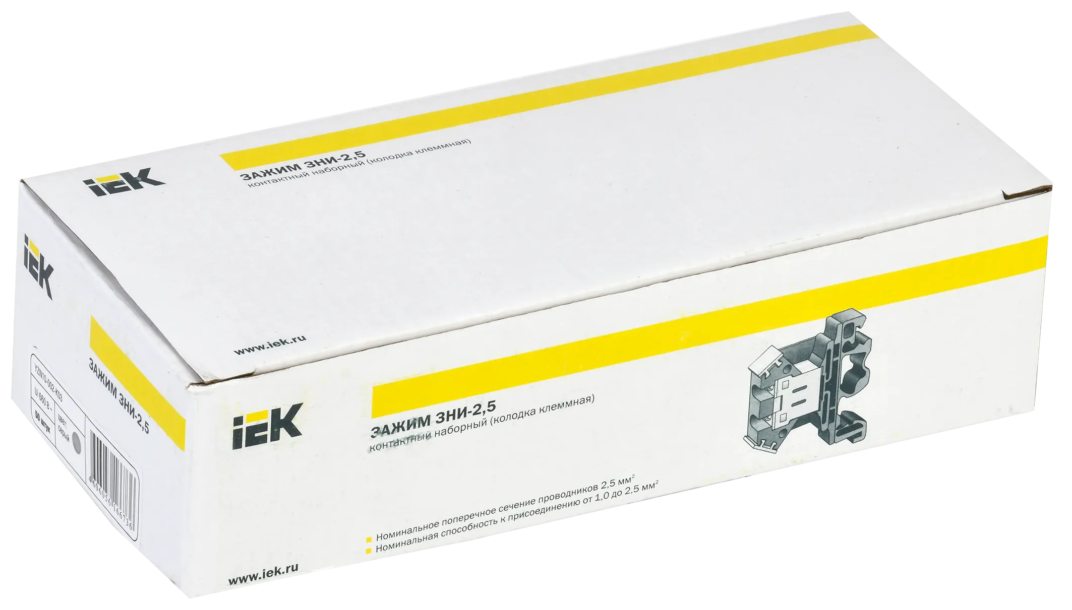 Зажим наборный ЗНИ-2,5мм2 (JXB24А) серый IEK - Фото 2