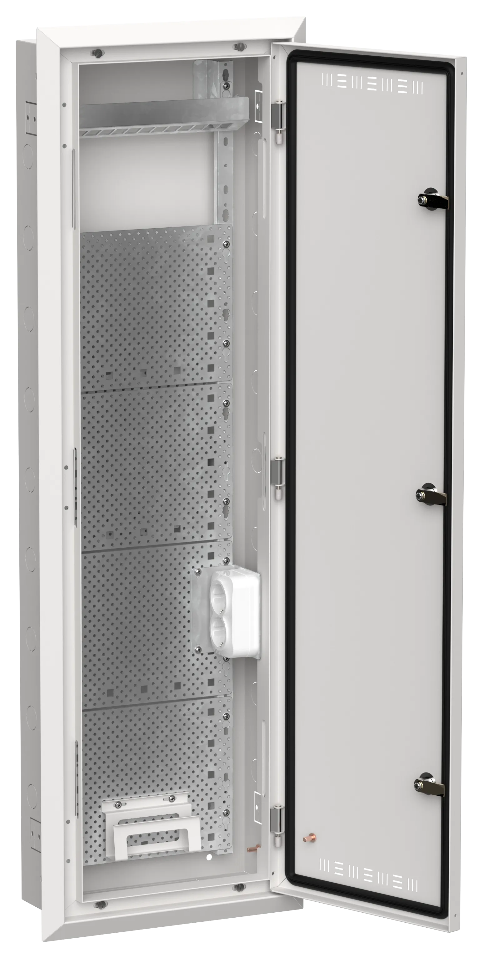 TITAN 5 Корпус мультимедиа ЩРв-84 (1х84) 1130х365х130мм IP30 белый IEK