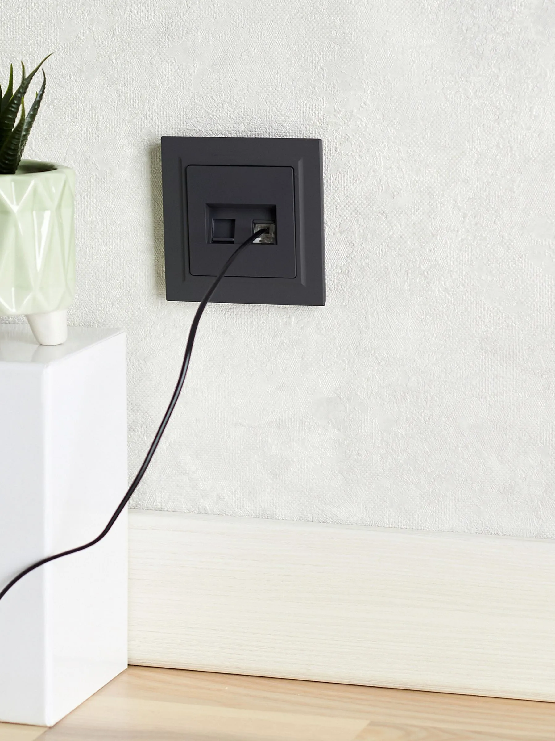 BRITE Розетка двойная RJ11+RJ45 кат.5E РК/Т12-БрГ графит IEK - Фото 8