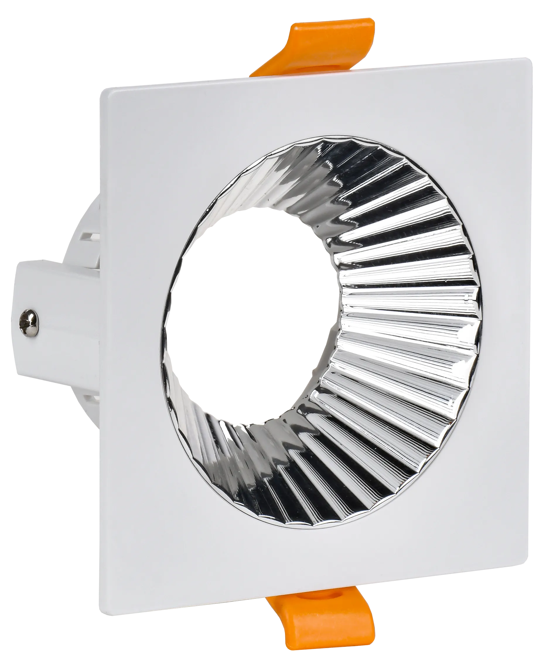 LIGHTING Светильник 4109 встраиваемый поворотный под лампу GU10 белый/хром пластик IEK LT-UVB0-4109-GU10-1-K23