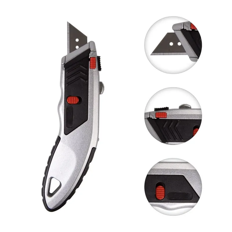 Нож с трапециевидным лезвием Профи, мгновенно заменяемое лезвие REXANT - Фото 3