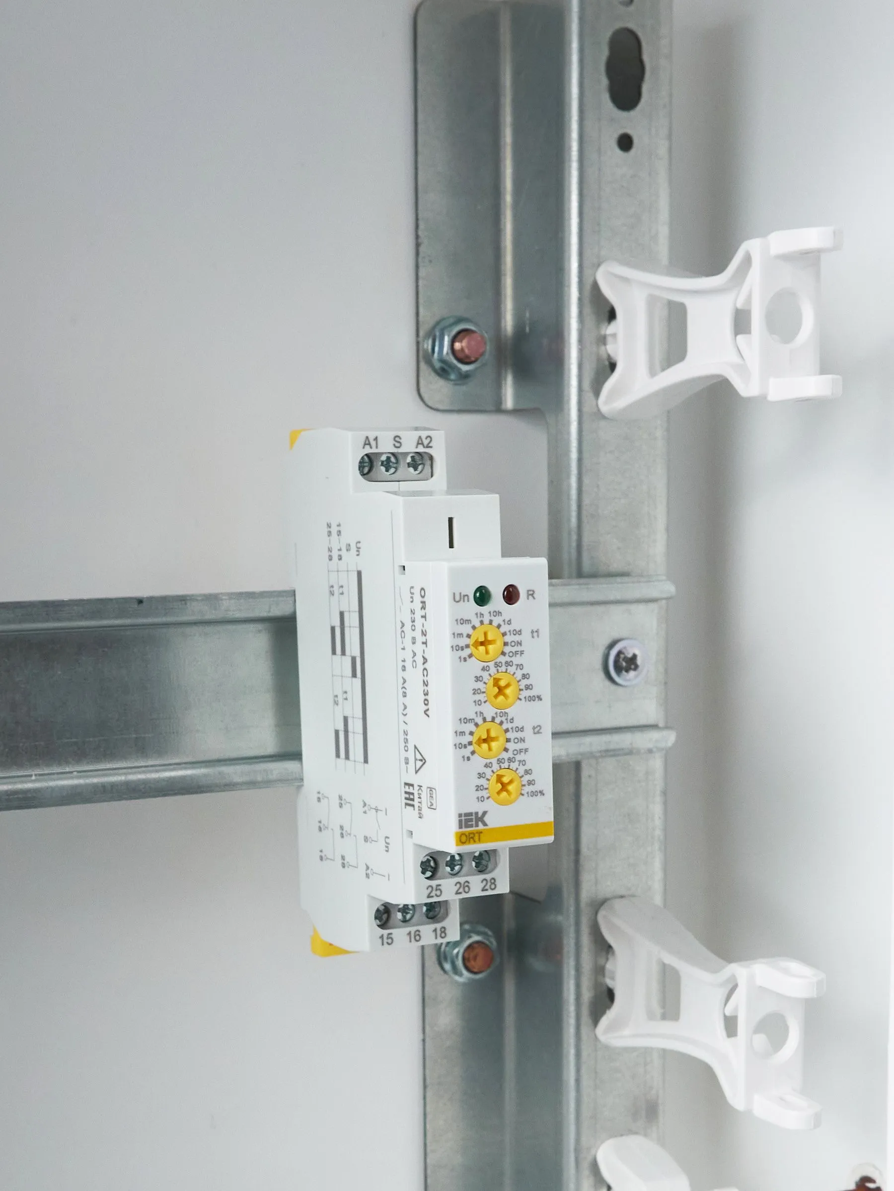 Реле времени ORT 2 контакта 2 уставки 230В AC IEK - Фото 7