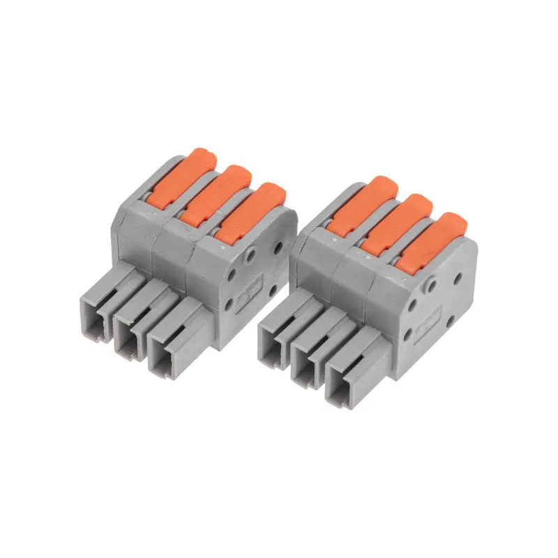 Клемма СМК 222-423R проходная разъемная 3 полюса серая 0,2-2,5/4мм² (40 шт/уп) REXANT - Фото 5