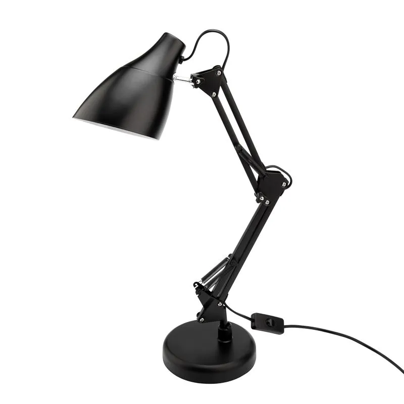 Светильник настольный REXANT Рубикон на металлической стойке с основанием, с цоколем Е27, 60 Вт, цвет антрацит - Фото 3