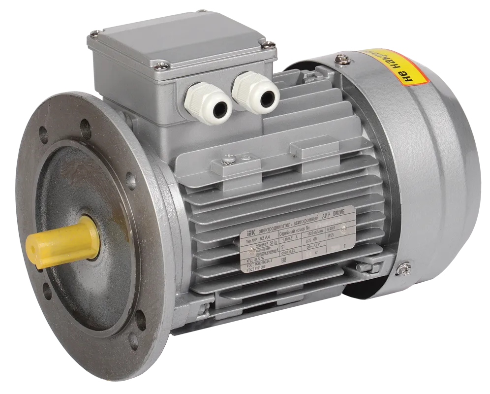 Электродвигатель асинхронный трехфазный АИР 63B6 380В 0,25кВт 1000об/мин 3081 DRIVE IEK