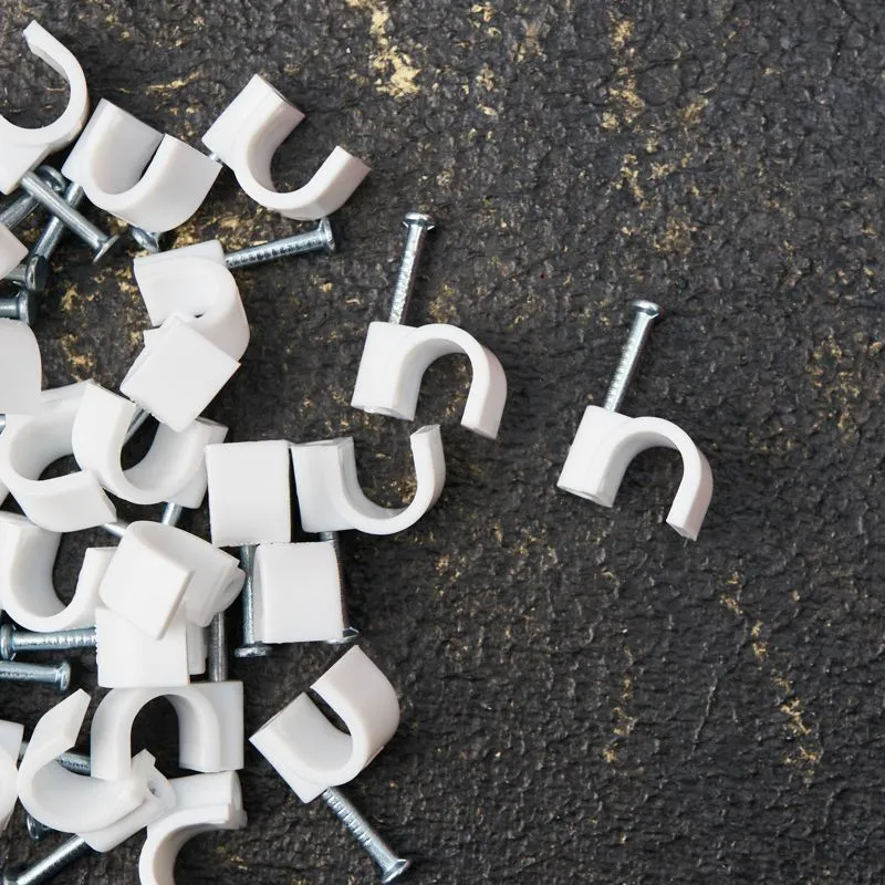 Крепеж кабеля круглый 8мм, белый (50 шт/уп) REXANT - Фото 4