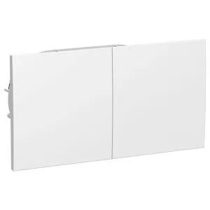 Розетка 2-м СП AtlasDesign 16А IP20 с заземл. защ. шторки со сдвижн. крышкой в сборе бел. SE ATN000128 1240137