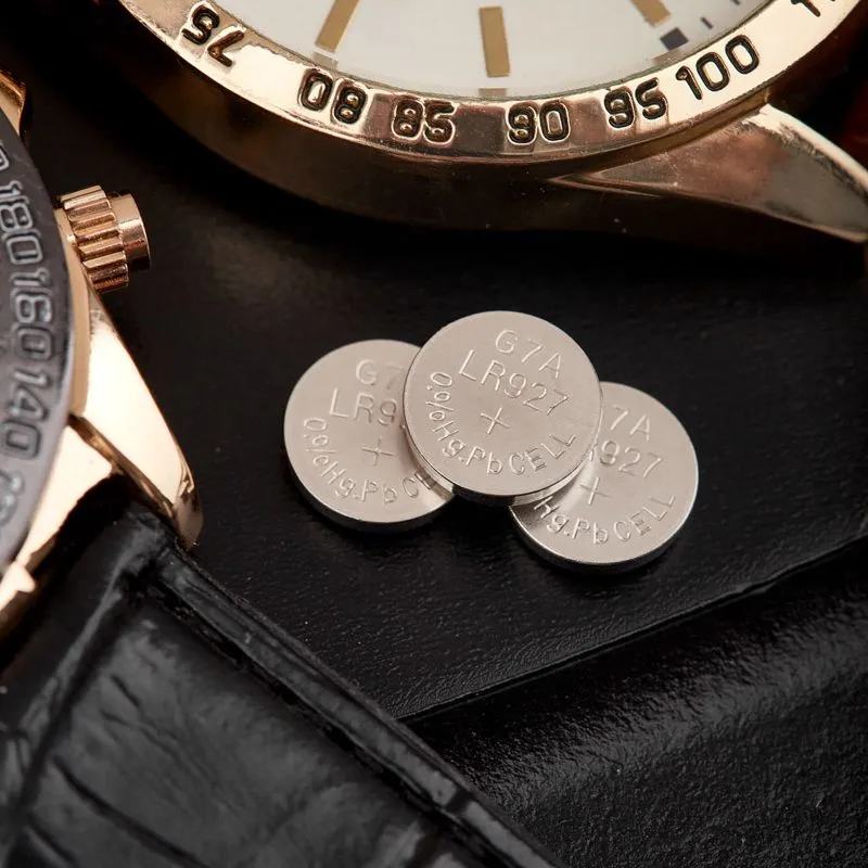 Батарейка часовая LR57, 1,5В, 10 шт (AG7, LR926, G7, 195, GP95A, 395, SR927W) блистер REXANT - Фото 2