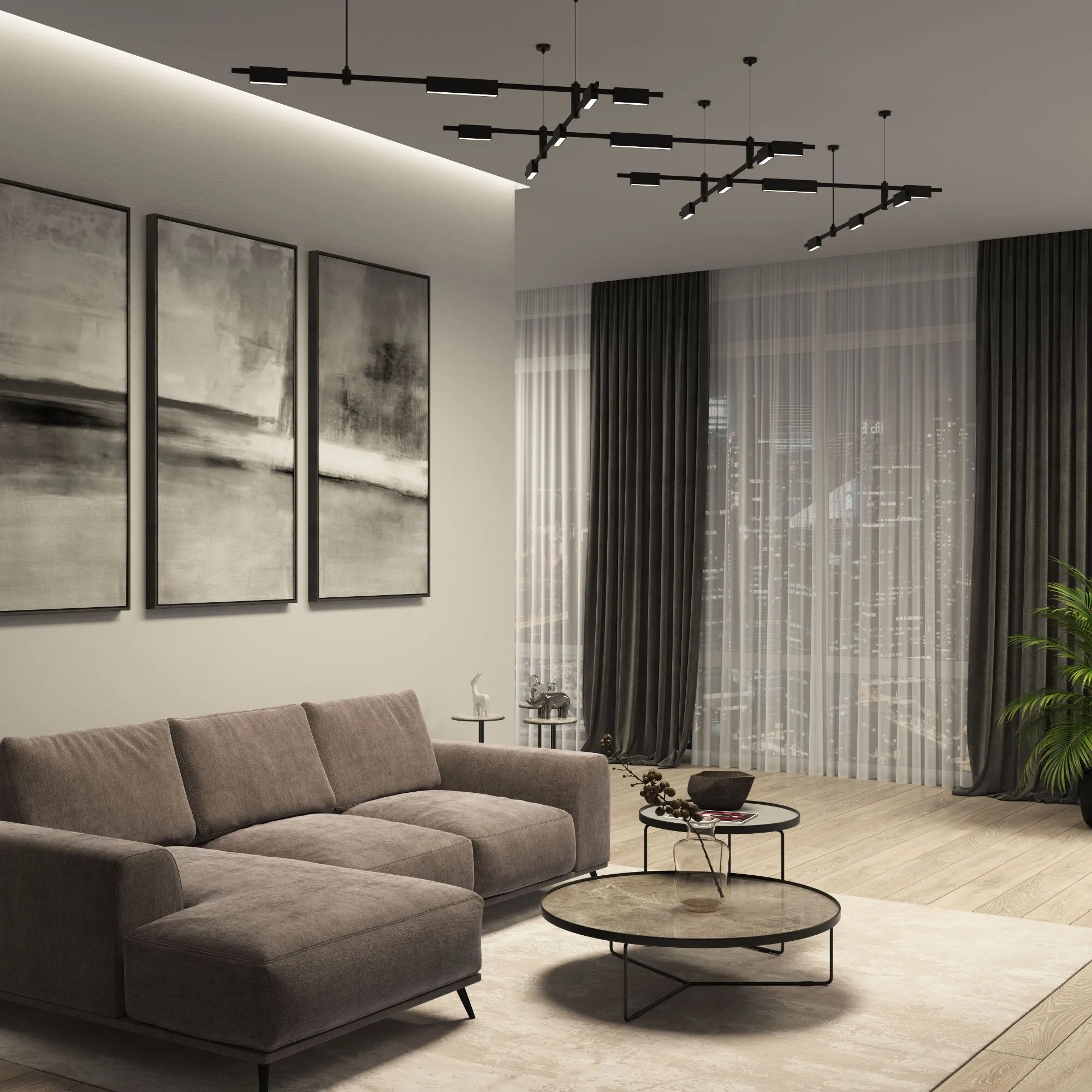 Esthetic Magnetic Трековый светильник 12W 3000K (чёрный) 85123/01 - Фото 7