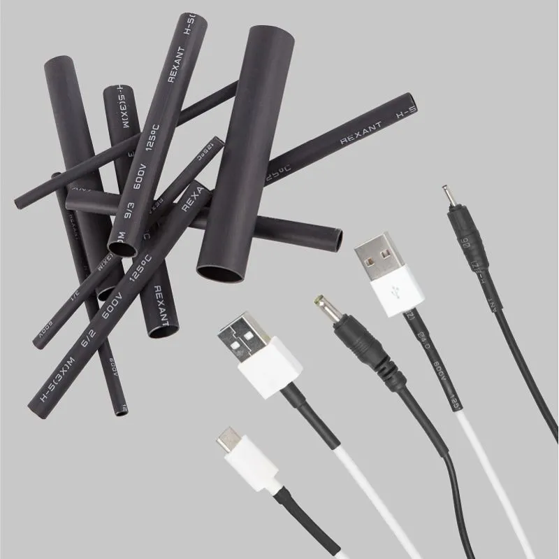 Набор термоусаживаемых трубок СТТК №7 GLUE 3:1, упаковка 7 шт. по 10 см REXANT - Фото 5