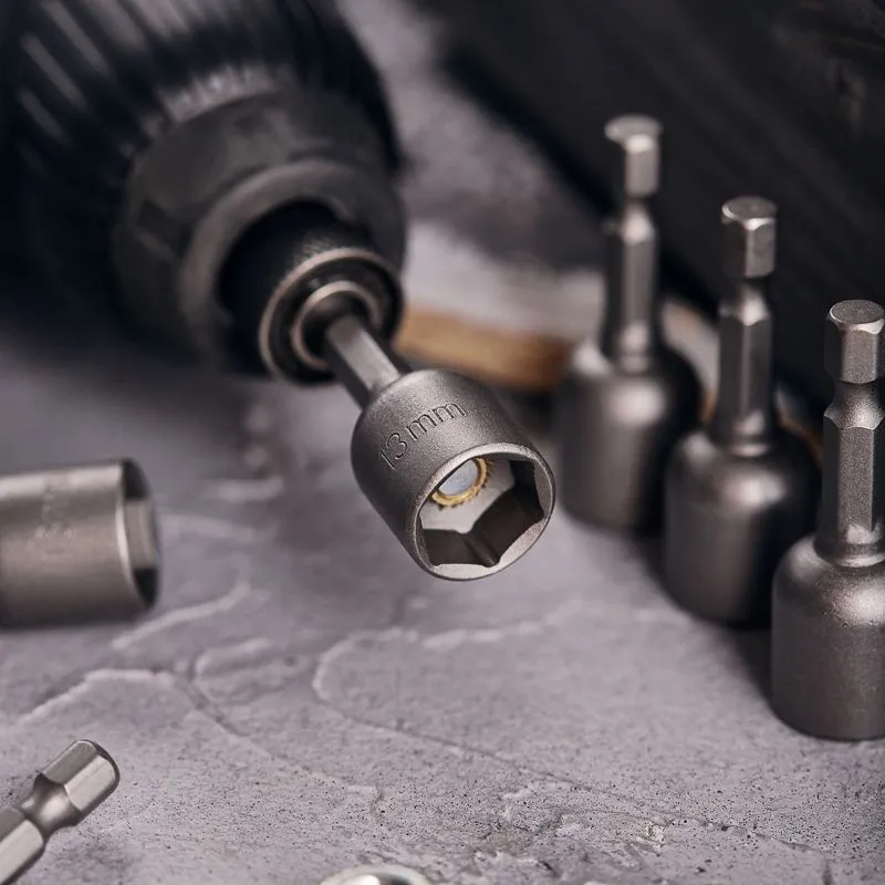 Ключ-насадка 13х48 мм, 1/4" магнитная (упак. 20 шт.) Kranz - Фото 2