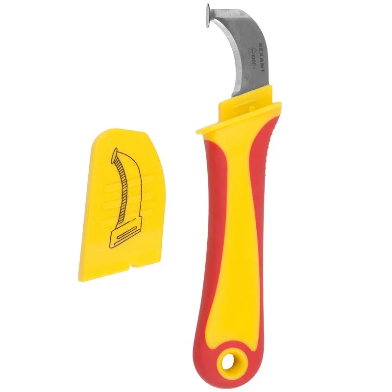 Нож монтажника, нержавеющая сталь, с пяткой REXANT - Фото 3