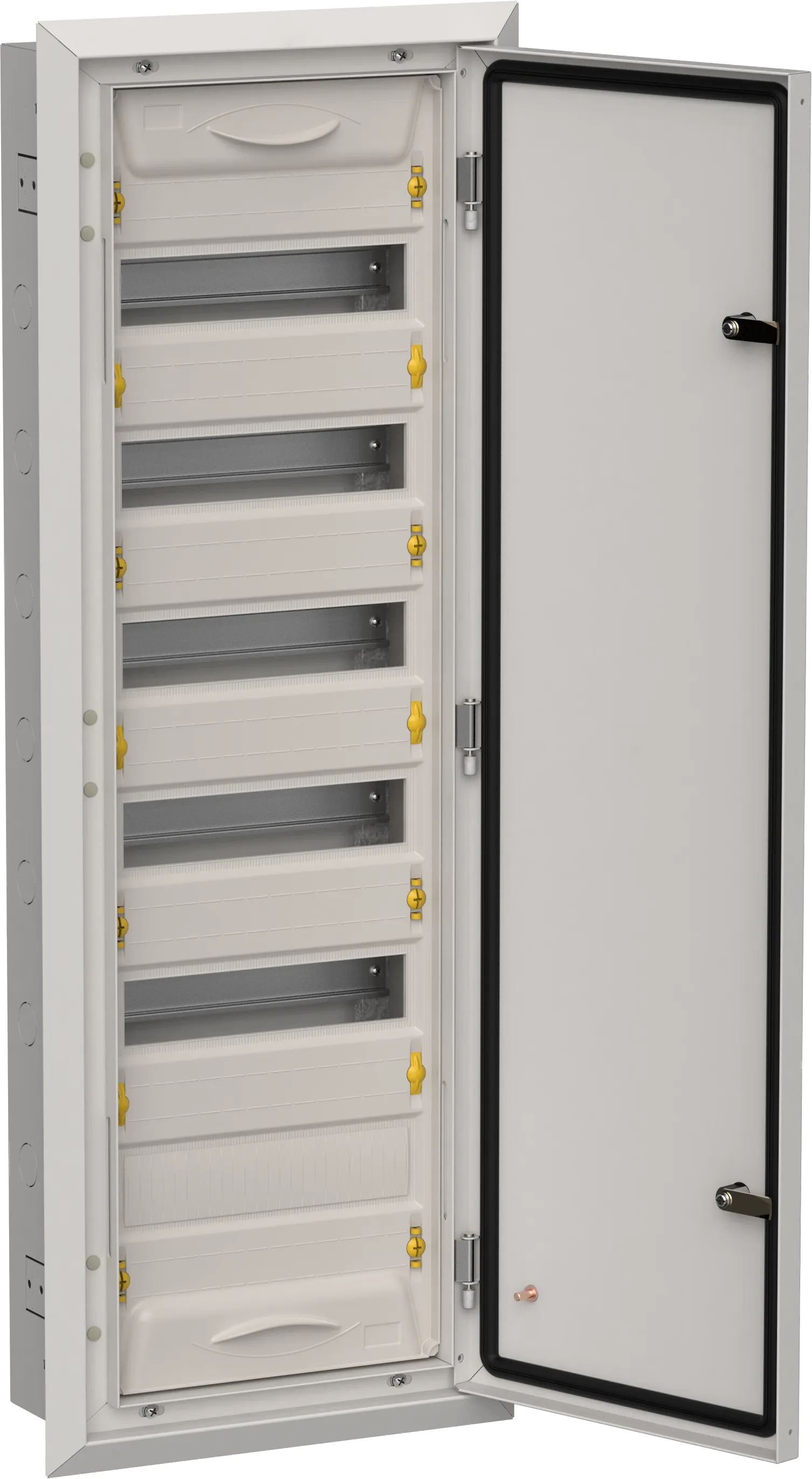 TITAN 5 Корпус металлический ЩРв-72 (1х72) 1005х365х130мм IP31 серый (одна дверь) IEK TI5-50-V-072-31-7035