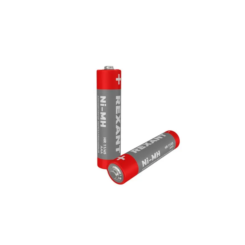 Аккумулятор Ni-MH AАA/HR03, 1,2В, 900мАч, 2 шт, блистер REXANT - Фото 3