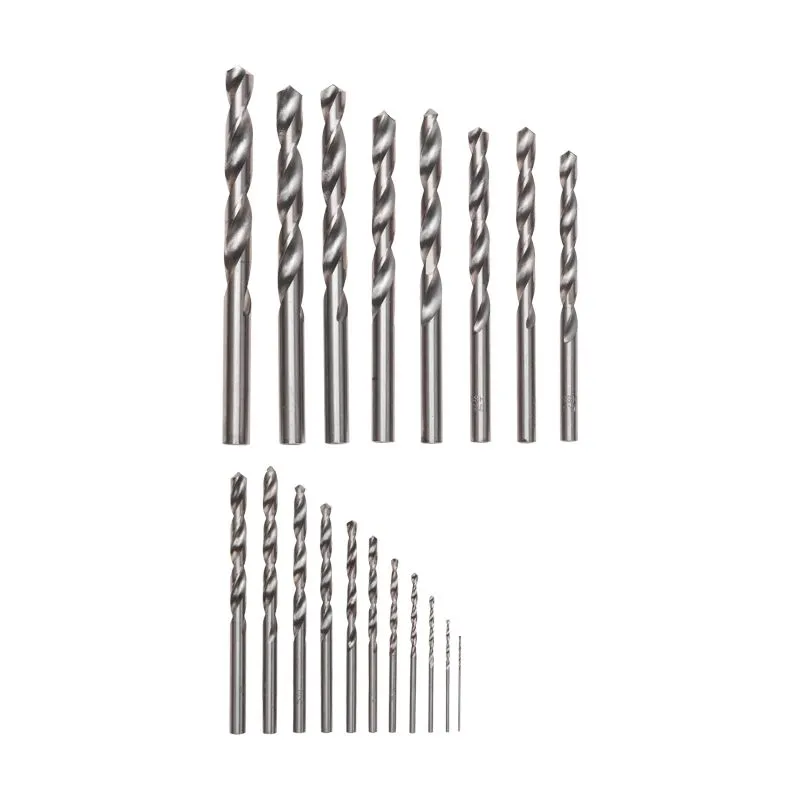 Набор сверл по металлу, 1-10мм (через 0,5мм), HSS, цилиндрический хвостовик, металлический кейс, 19 шт. KRANZ - Фото 2