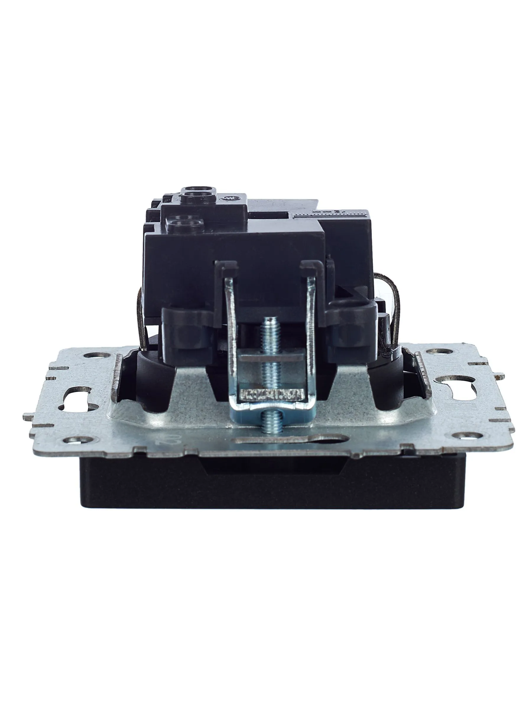 BRITE Розетка 1-местная с заземлением с защитными шторками 16А РС14-1-0-БрЧ черный IEK - Фото 3