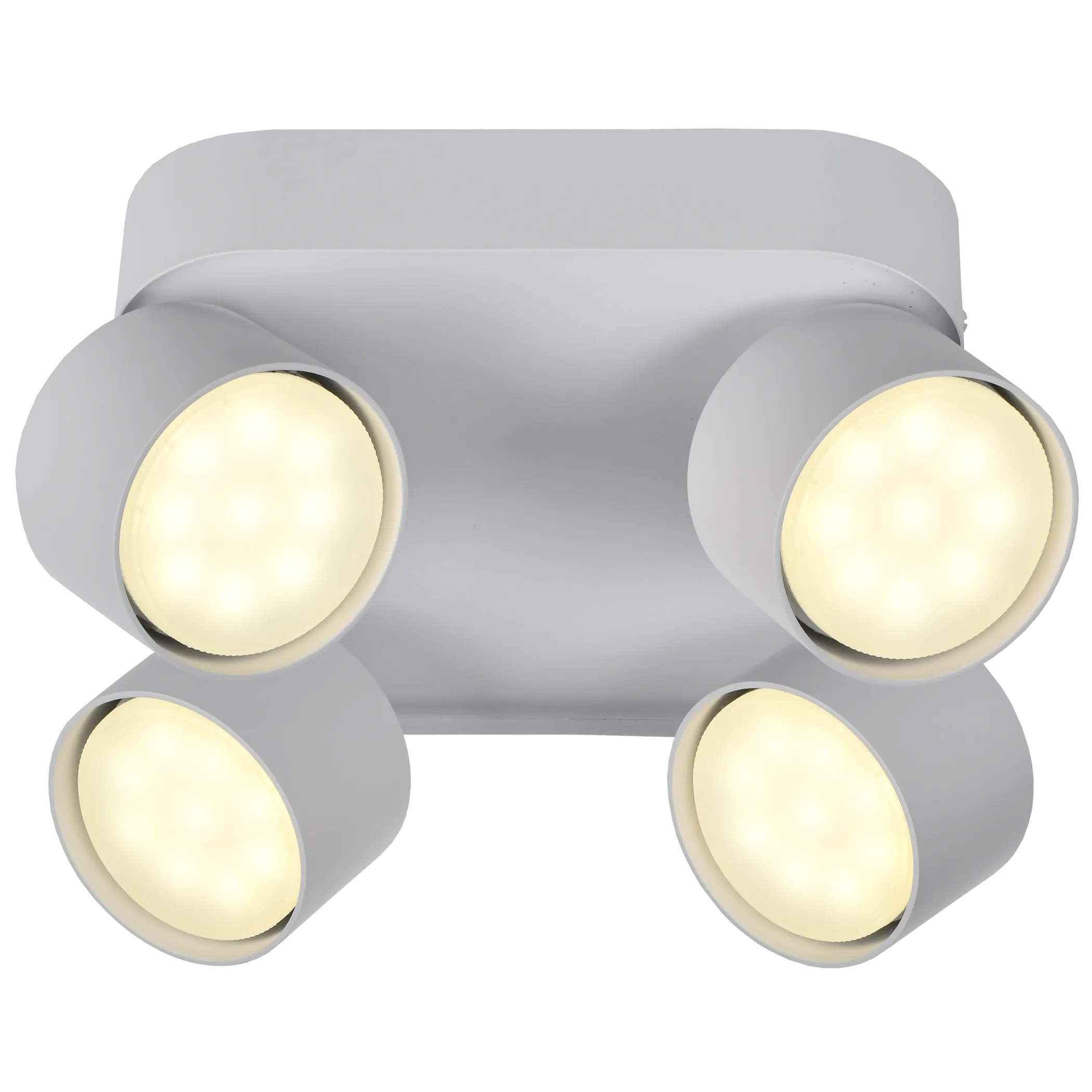 LIGHTING Светильник 4044 накладной потолочный под лампу 4хGX53 белый IEK - Фото 3