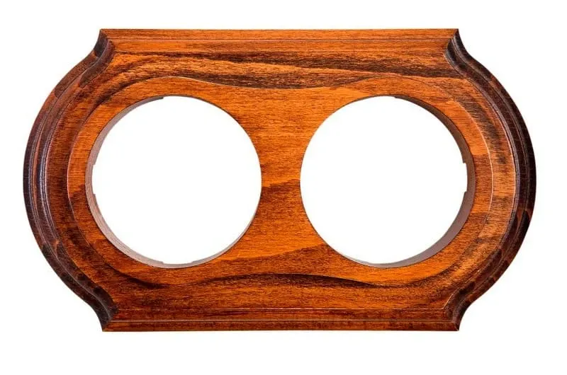 Рамка  двухместная "Элегант" , цвет - темный дуб, ТМ "МезонинЪ" GE70722-26 - Фото 2