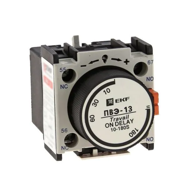 Приставка выдержки времени включения ПВЭ-13 10-180сек NO+NC EKF