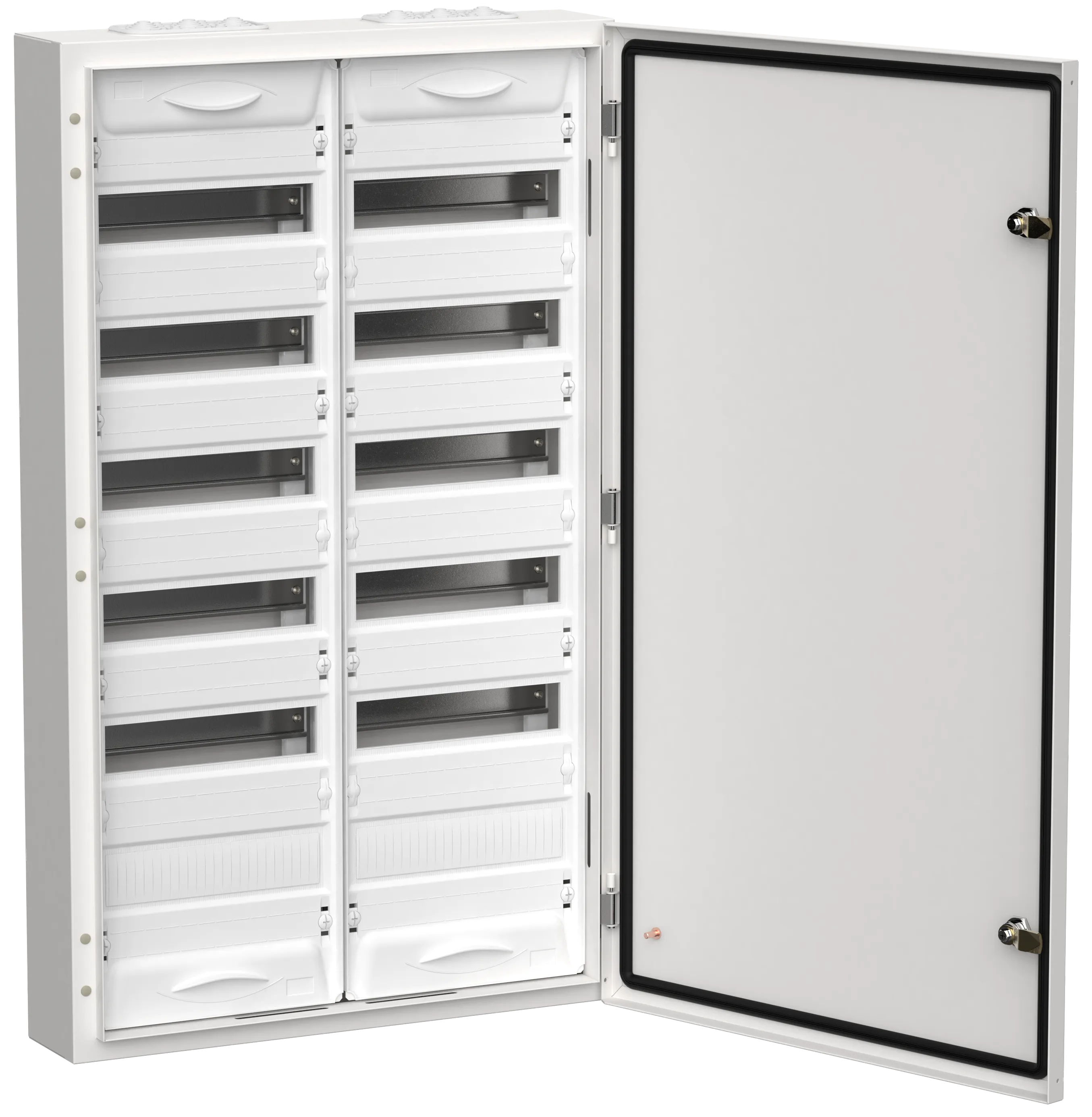 TITAN 5 Корпус металлический ЩРн-144 (2х72) 960х570х140мм IP54 белый (одна дверь) IEK TI5-50-N-2X072-54