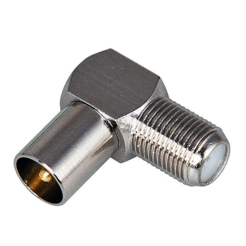 Переходник антенный, (гнездо F - штекер TV), угловой, 1 шт. REXANT - Фото 4