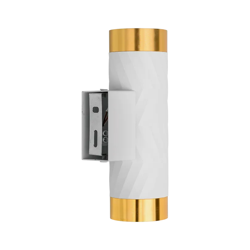 Накладной светильник WOLTA WSL-GU10/W09WG IP20 под лампу GU10 Белый/золото LINEA D55x170 1/30 - Фото 7