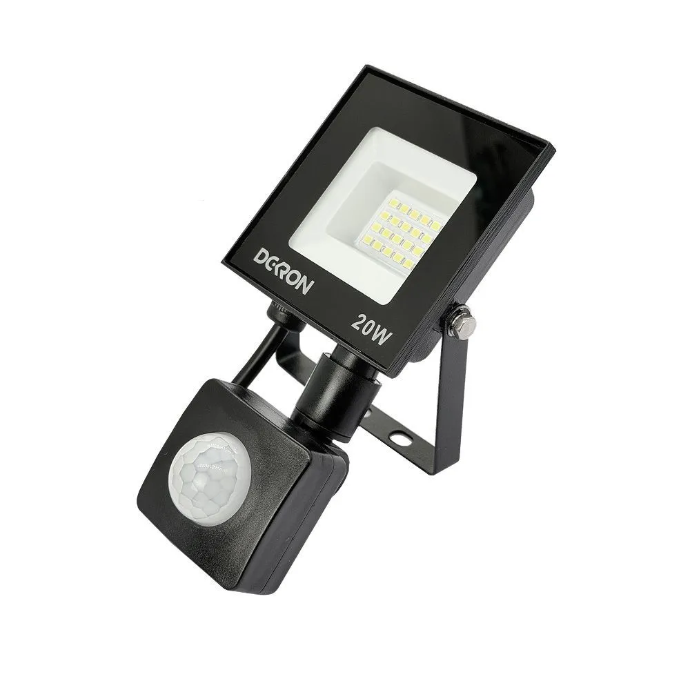 Прожектор светодиодный с датчиком 20Вт, 1600лм, 5700K, IP65 DEKRON