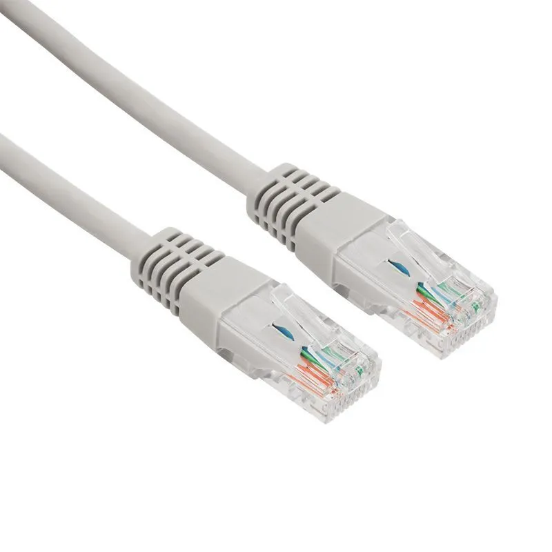 Шнур коммутационный, патч-корд U/UTP RJ45-RJ45, CAT 5e, LSZH серый, 5м REXANT 18-8007