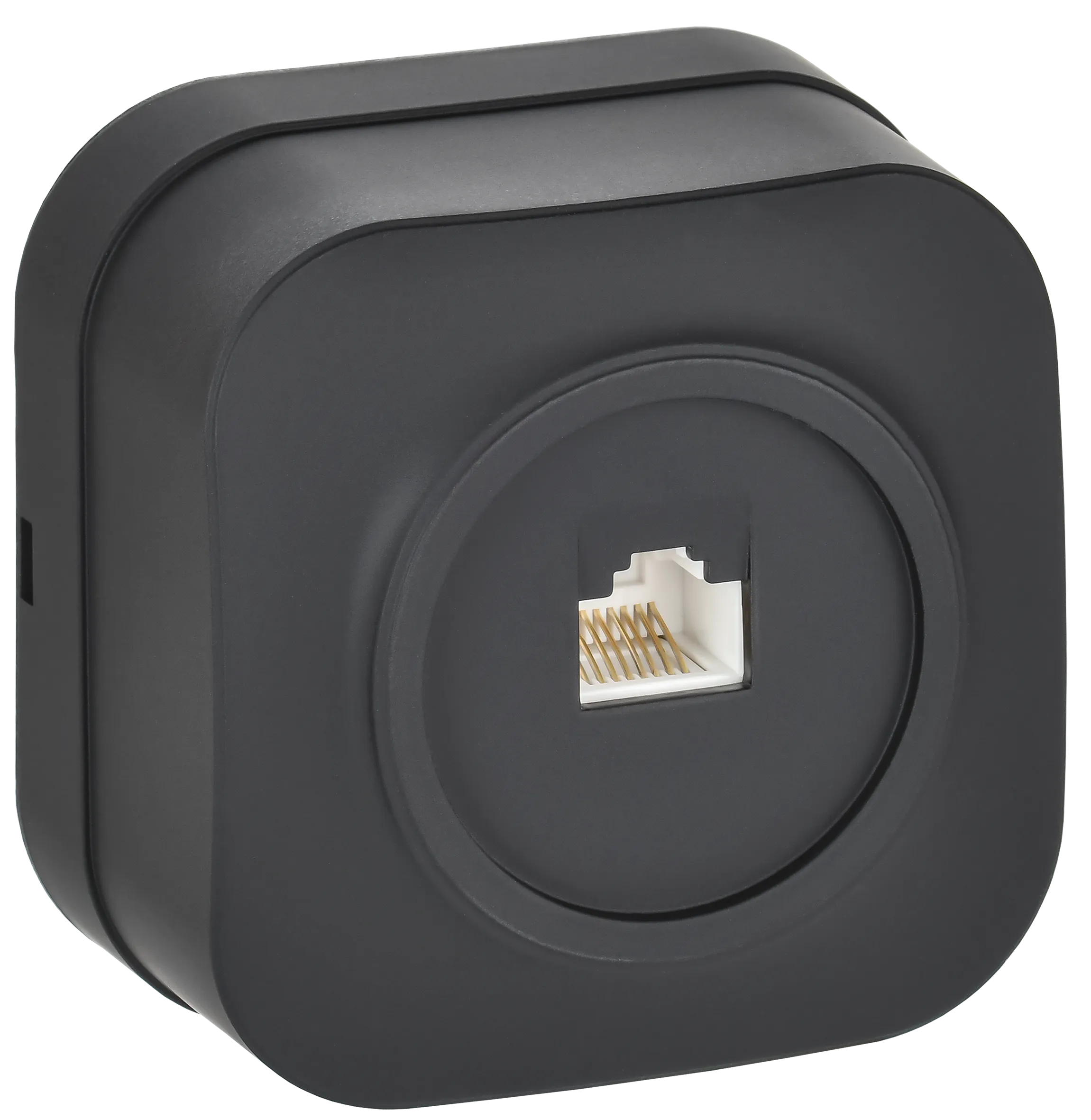 GLORY Розетка для открытой установки компьютерная RJ45 кат.5E РК10-ХЧм черный матовый IEK